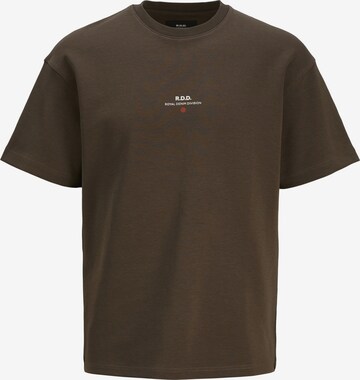 T-Shirt R.D.D. ROYAL DENIM DIVISION en marron : devant