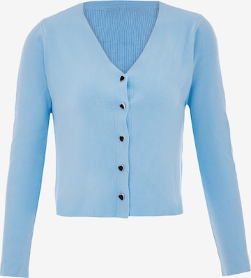 IMMY Knit Cardigan in Blue: front