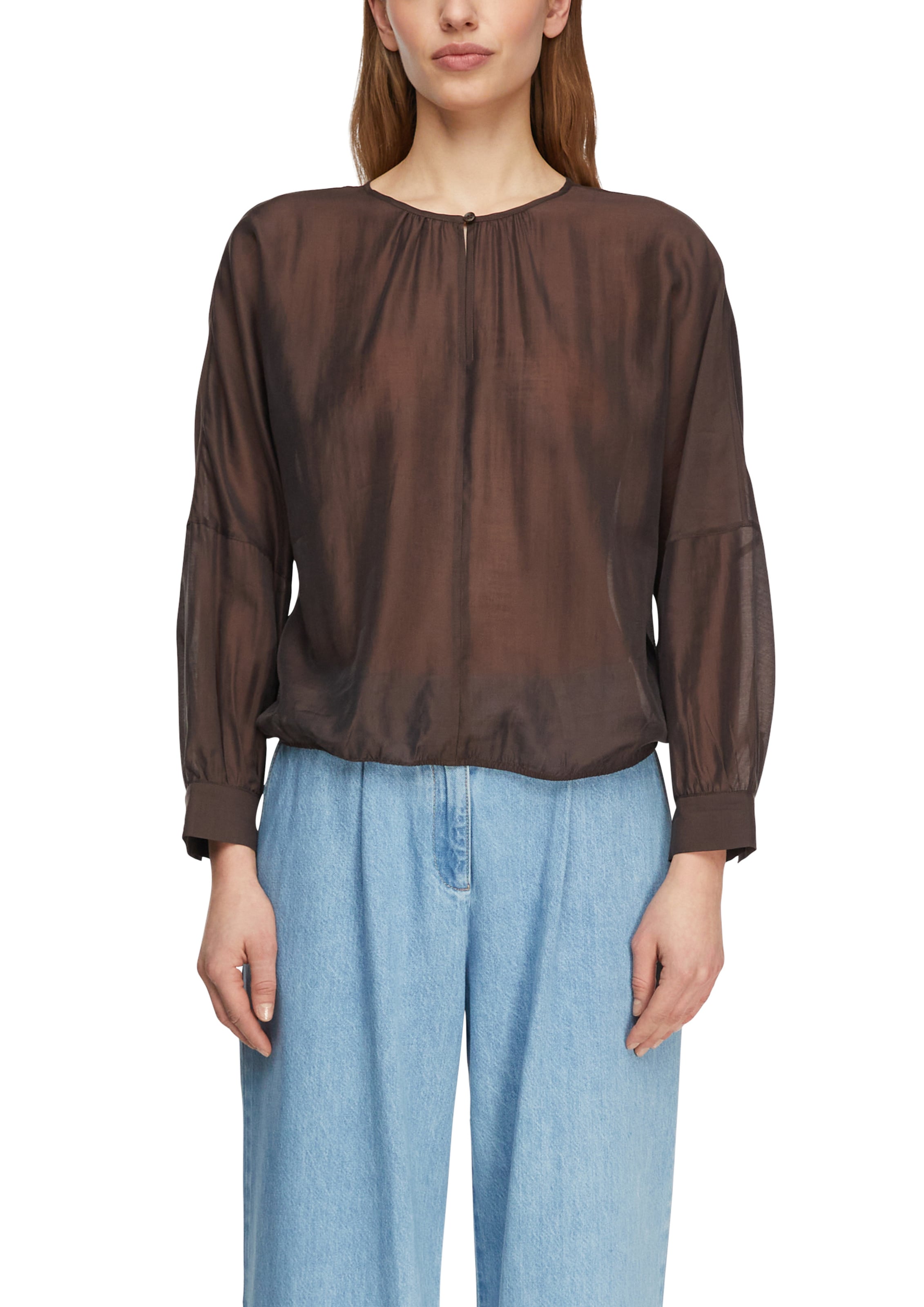 COMMA Bluse in Braun