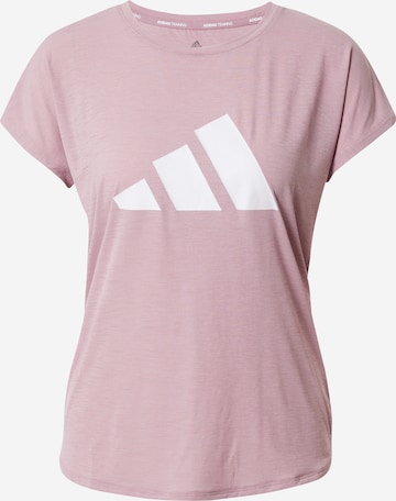 ADIDAS PERFORMANCE Λειτουργικό μπλουζάκι '3-Streifen' σε λιλά: μπροστά