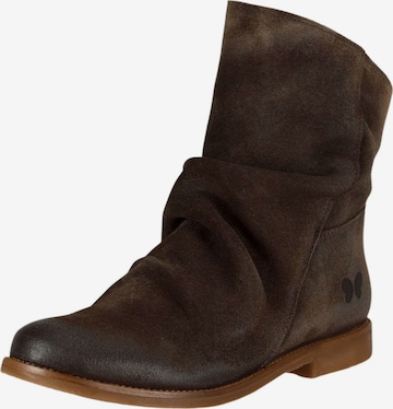 Felmini Wide Fit Ankle Boots in Brown: front
