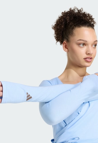ADIDAS PERFORMANCE - Camisa funcionais 'Studio' em azul