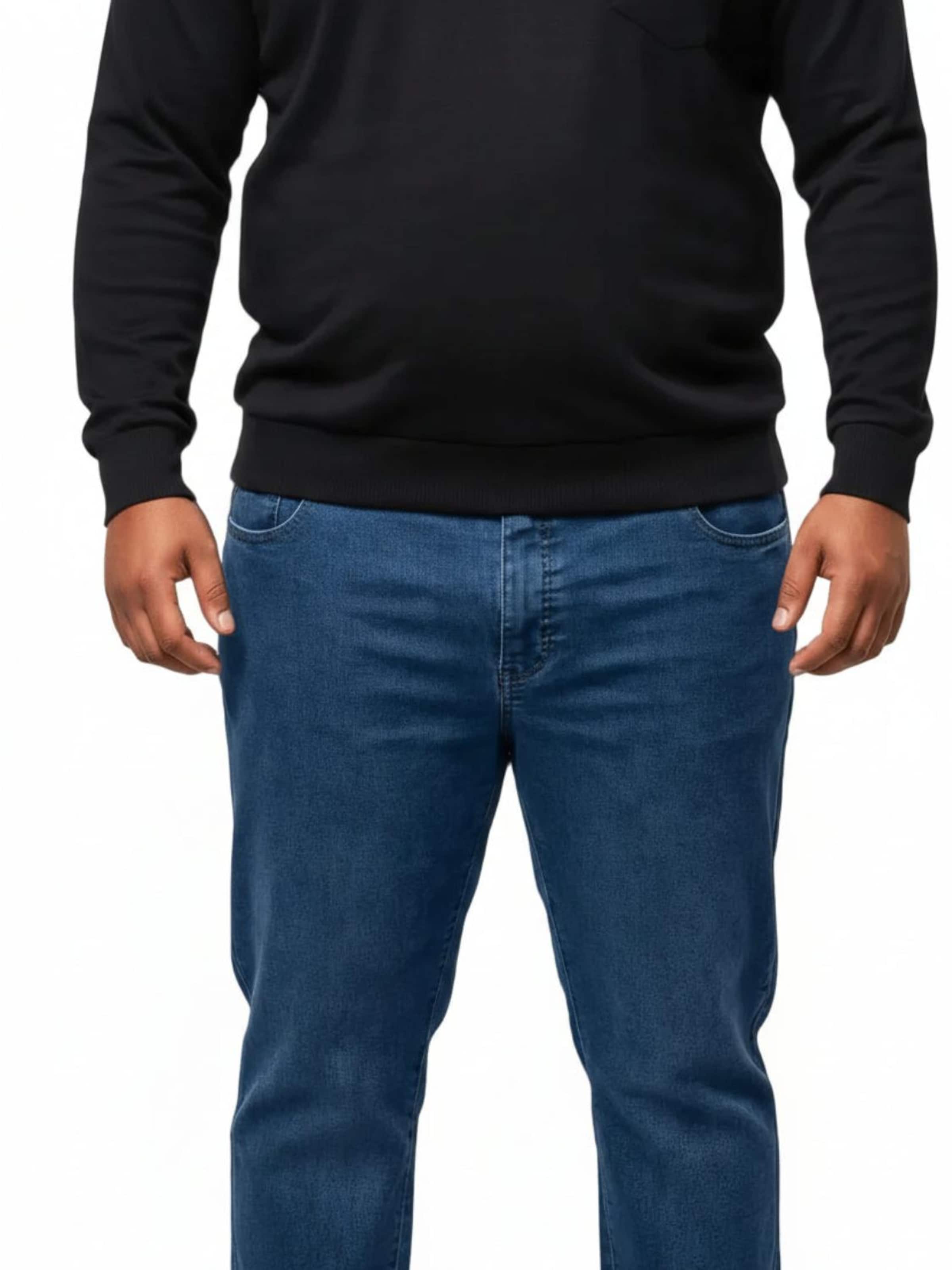 Lavecchia Wide leg Jeans 'LV-0801 Übergrößen' in Blauw