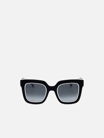 Carolina Herrera Zonnebril 'Carolina Herrera HER 0087/S Black white 50/25/145 Women Sunglasses' in Zwart: voorkant