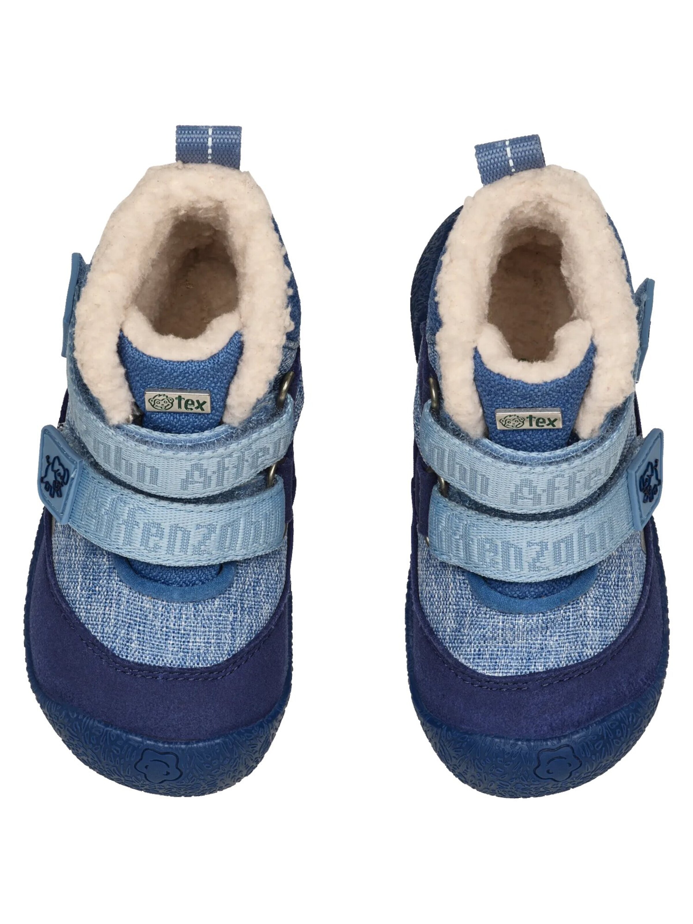 Affenzahn First-Step Shoes 'Snuggy' in Blue