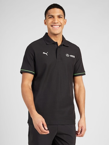 PUMA חולצות ספורט 'Mercedes-AMG Petronas' בשחור: מלפנים