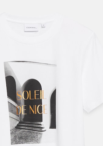 COMMA T-Shirt in Weiß