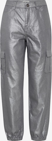 ICHI - Loosefit Pantalón vaquero cargo 'JOVIE' en gris: frente