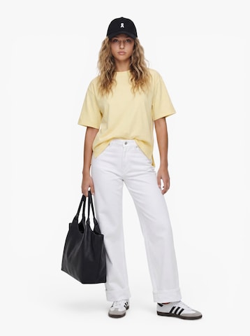 ONLY - Pierna ancha Vaquero 'ONLELLA' en blanco