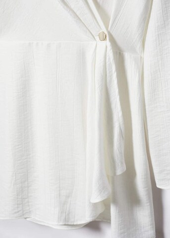 MANGO Shirt Dress 'Power' in White
