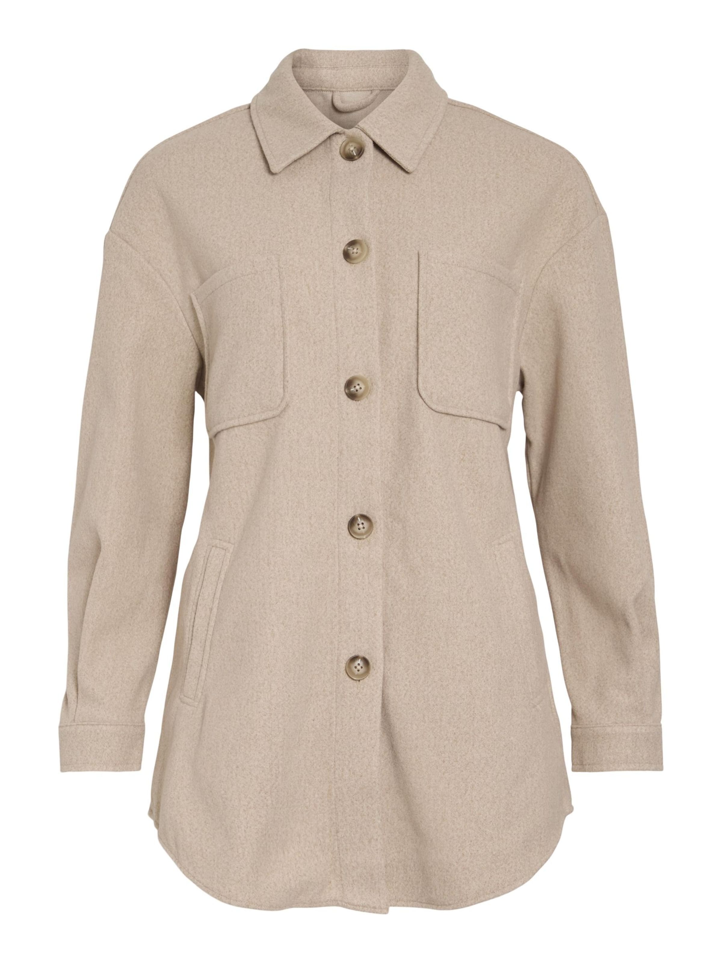 smėlio VILA Demisezoninė striukė 'VIKIMMI': priekis