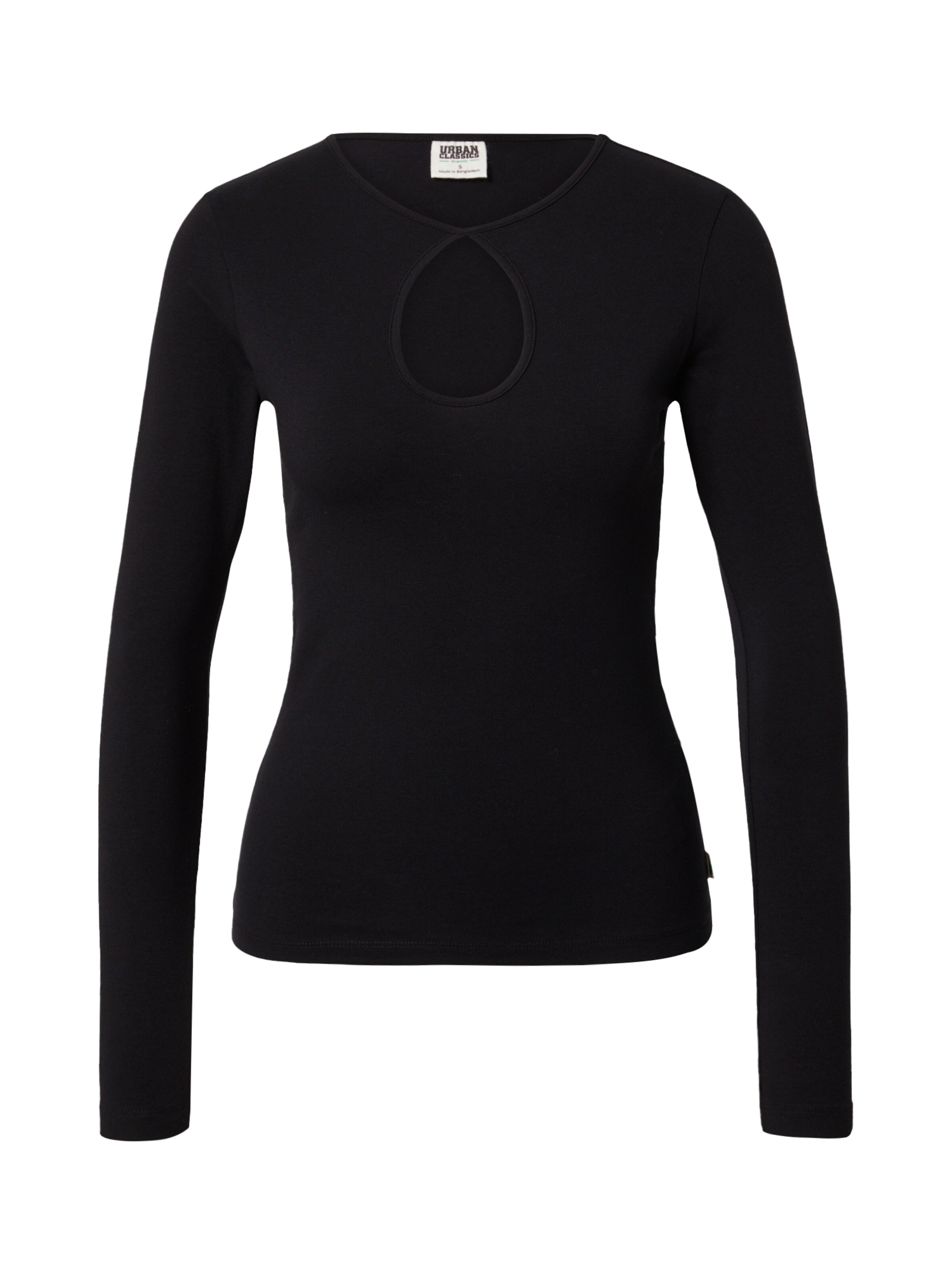 Urban Classics Shirt in Schwarz: Vorderseite