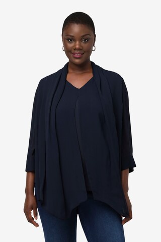 Ulla Popken Blouse in Blauw: voorkant