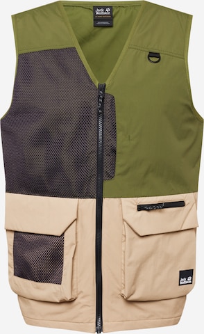 Vestă sport '365 REBEL' de la JACK WOLFSKIN pe verde: față