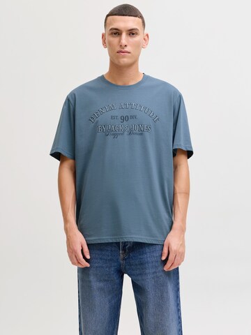 T-Shirt 'JJEDenver' JACK & JONES en bleu : devant
