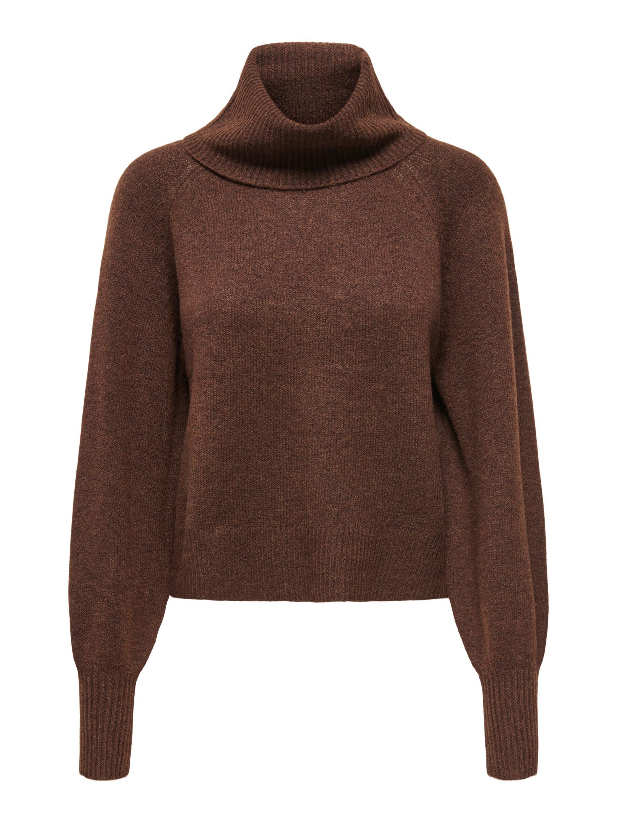 Pull-over 'ONLOLIVIA' ONLY en marron : devant