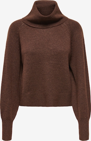 Pull-over 'ONLOLIVIA' ONLY en marron : devant