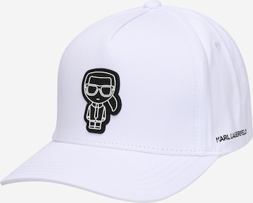 balta Karl Lagerfeld Kepurė: priekis