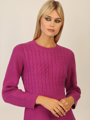 APART Strickkleid in Lila