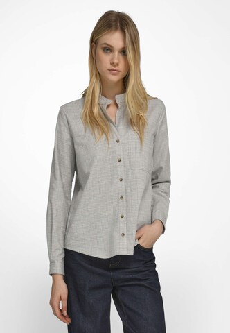 Fadenmeister Berlin Blouse 'Cotton' in Grey: front