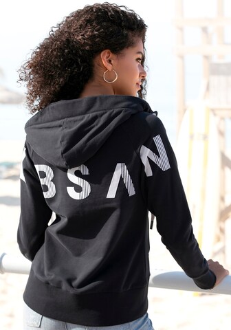 Elbsand Zip-Up Hoodie in Black