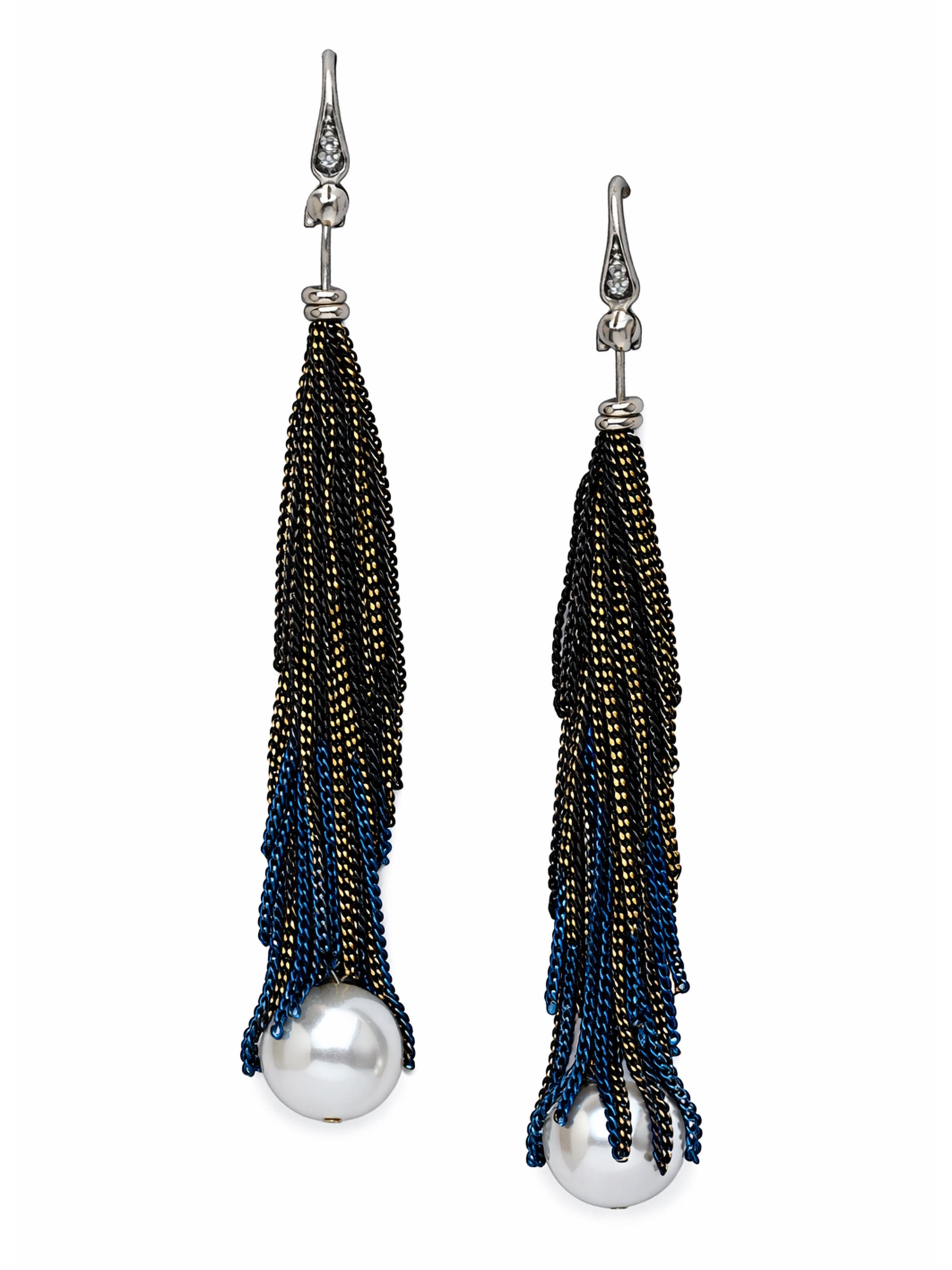 AVANT-GARDE PARIS Boucles d'oreilles 'Vessira' en One Size en bleu, Vue avec produit