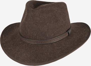 Hatland Hat 'Benjamin' in Brown: front