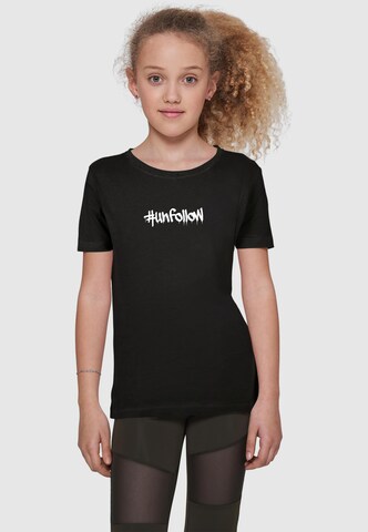 Merchcode Shirt 'Unfollow' in Black: front