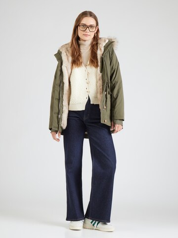 HOLLISTER Zimní parka – zelená