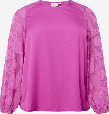 ONLY Carmakoma Blouse in Purple: front