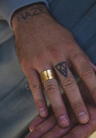 Bague 'Feel Alive' Haze&Glory en or : devant