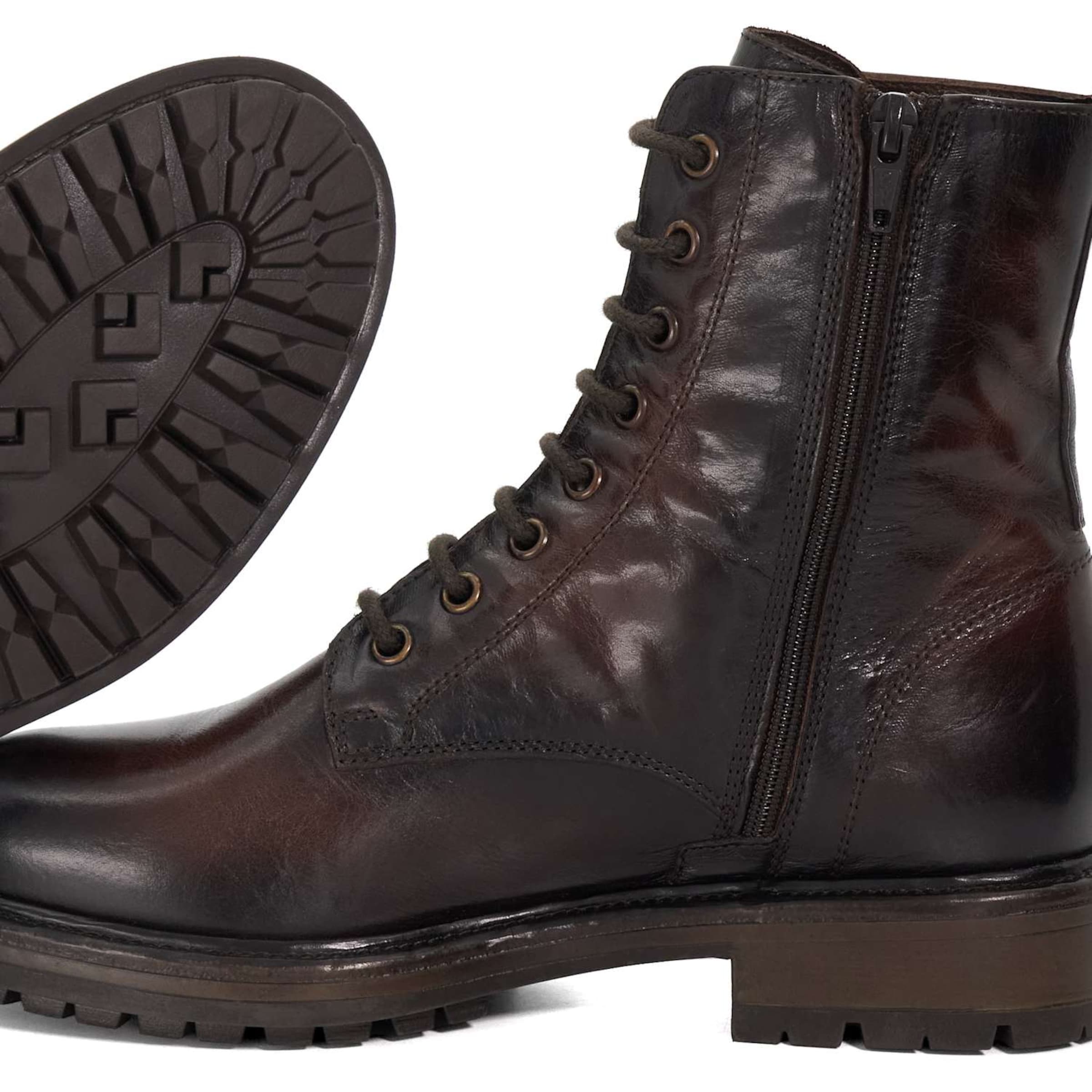 Dune LONDON Veterlaarsjes 'Patley' in Bruin