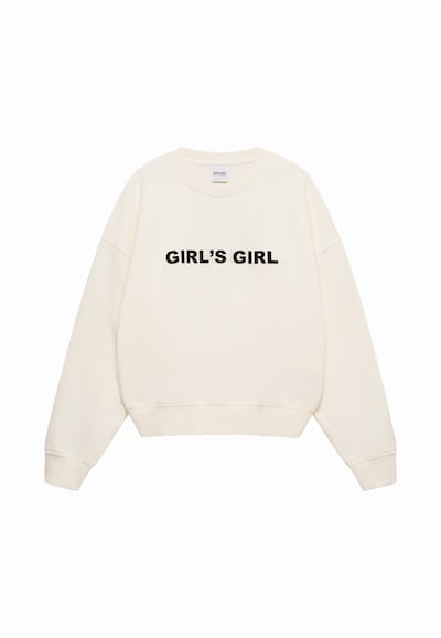 OH APRIL Sweatshirt in Light beige / Black, Item view