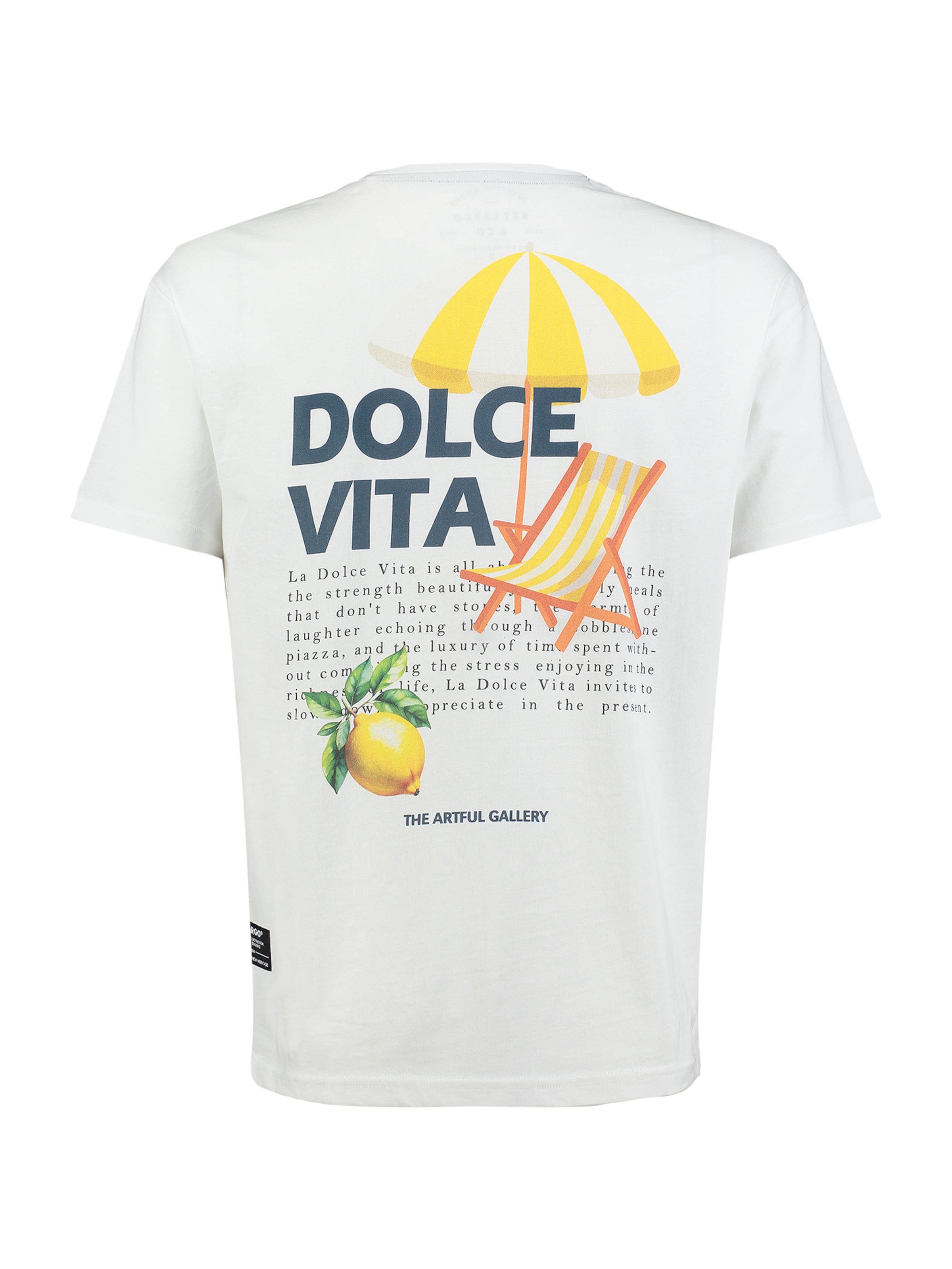 T-Shirt 'KLDolce Vita' Key Largo en blanc