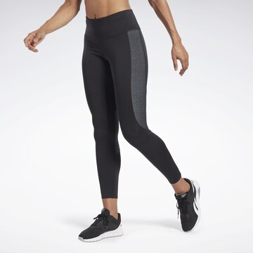 Reebok - Skinny Calças de desporto 'Safari' em preto: frente