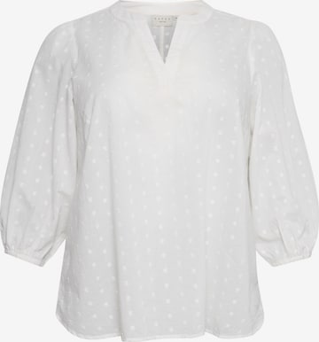 Camicia da donna di KAFFE CURVE in bianco: frontale
