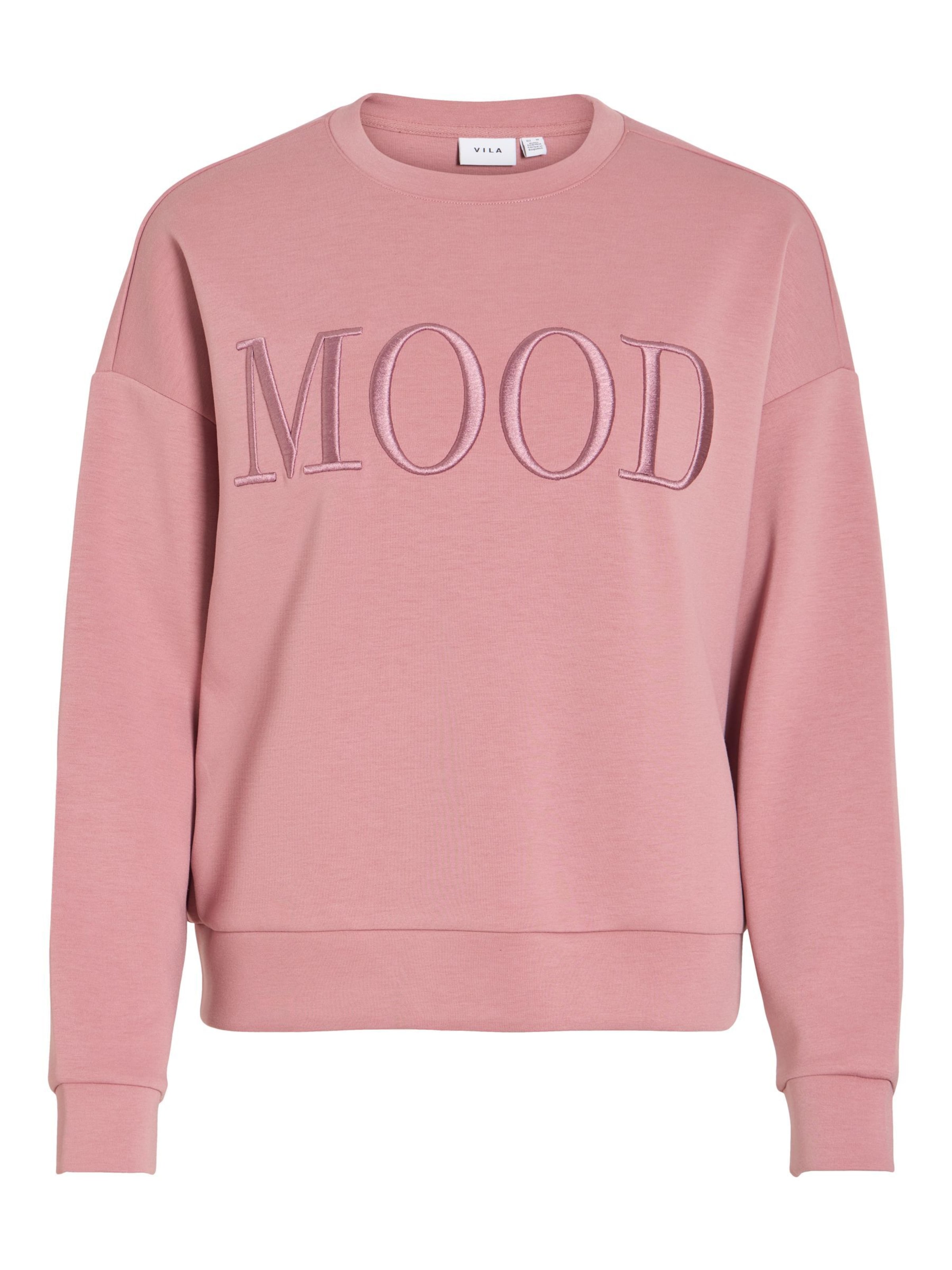 VILA - Sudadera 'VIReflect Mood' en rosa: frente