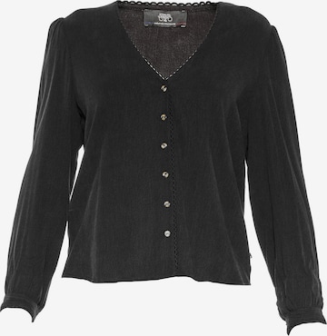 Le Temps Des Cerises Knit Cardigan 'GANDA' in Black: front