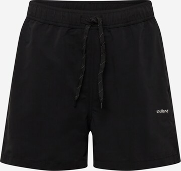 Soulland Regular Pants 'William' in Black: front