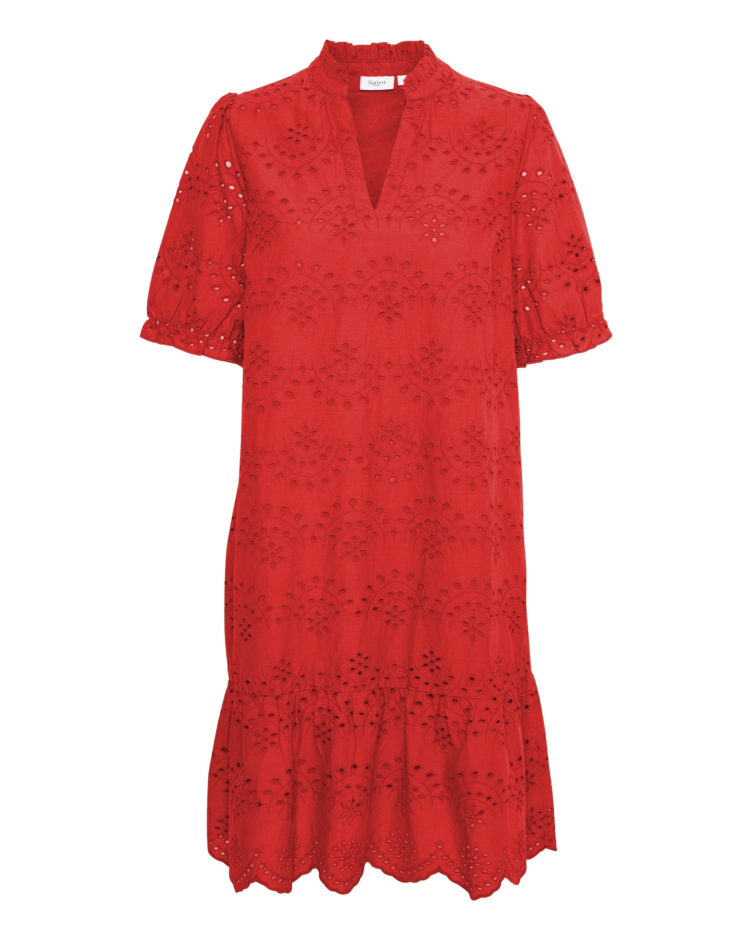 SAINT TROPEZ Kjole 'GeleksaSZ' i neonrød, Produktvisning