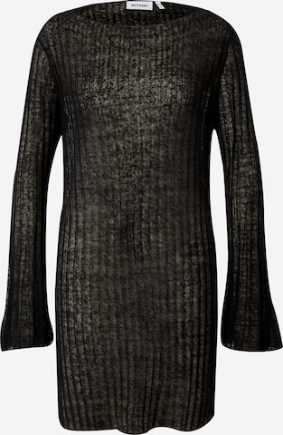 WEEKDAY Knitted dress 'Molly' in Black: front