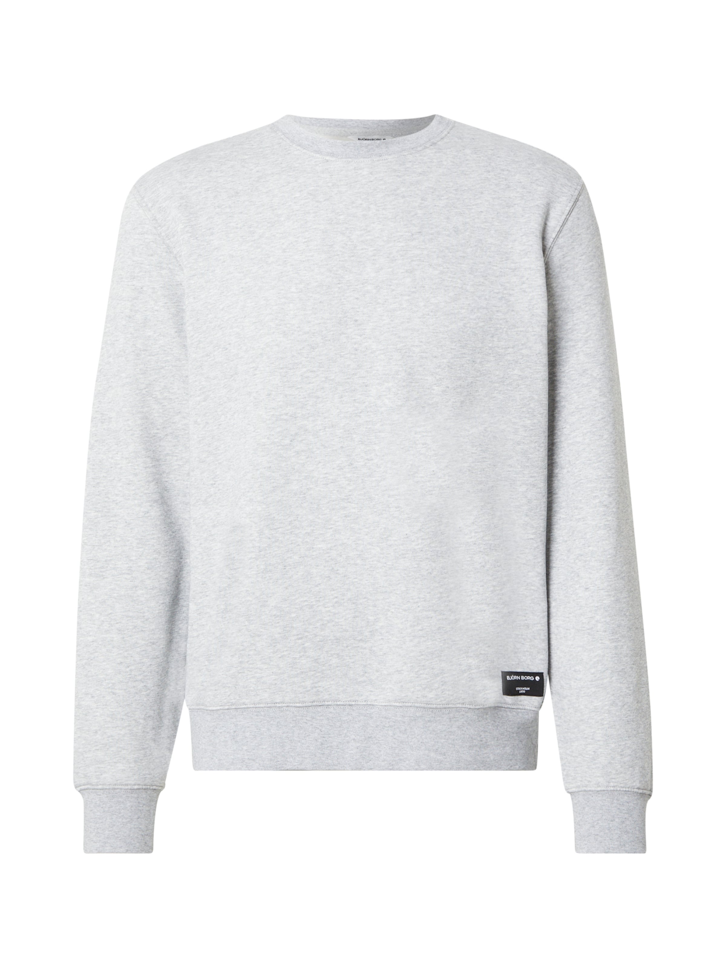 BJÖRN BORG Спортивный свитшот 'CENTRE' в Серый: спереди