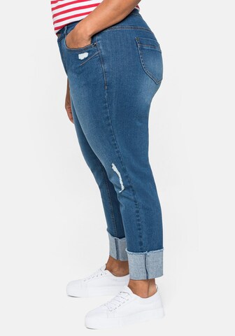 SHEEGO Slimfit Jeans in Blau