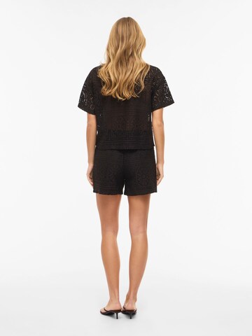 VILA Regular Trousers 'VIMerinda' in Black