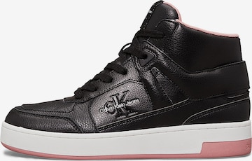 Baskets hautes Calvin Klein Jeans en noir : devant