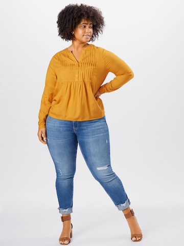 Camicia da donna 'Eva' di ABOUT YOU Curvy in giallo