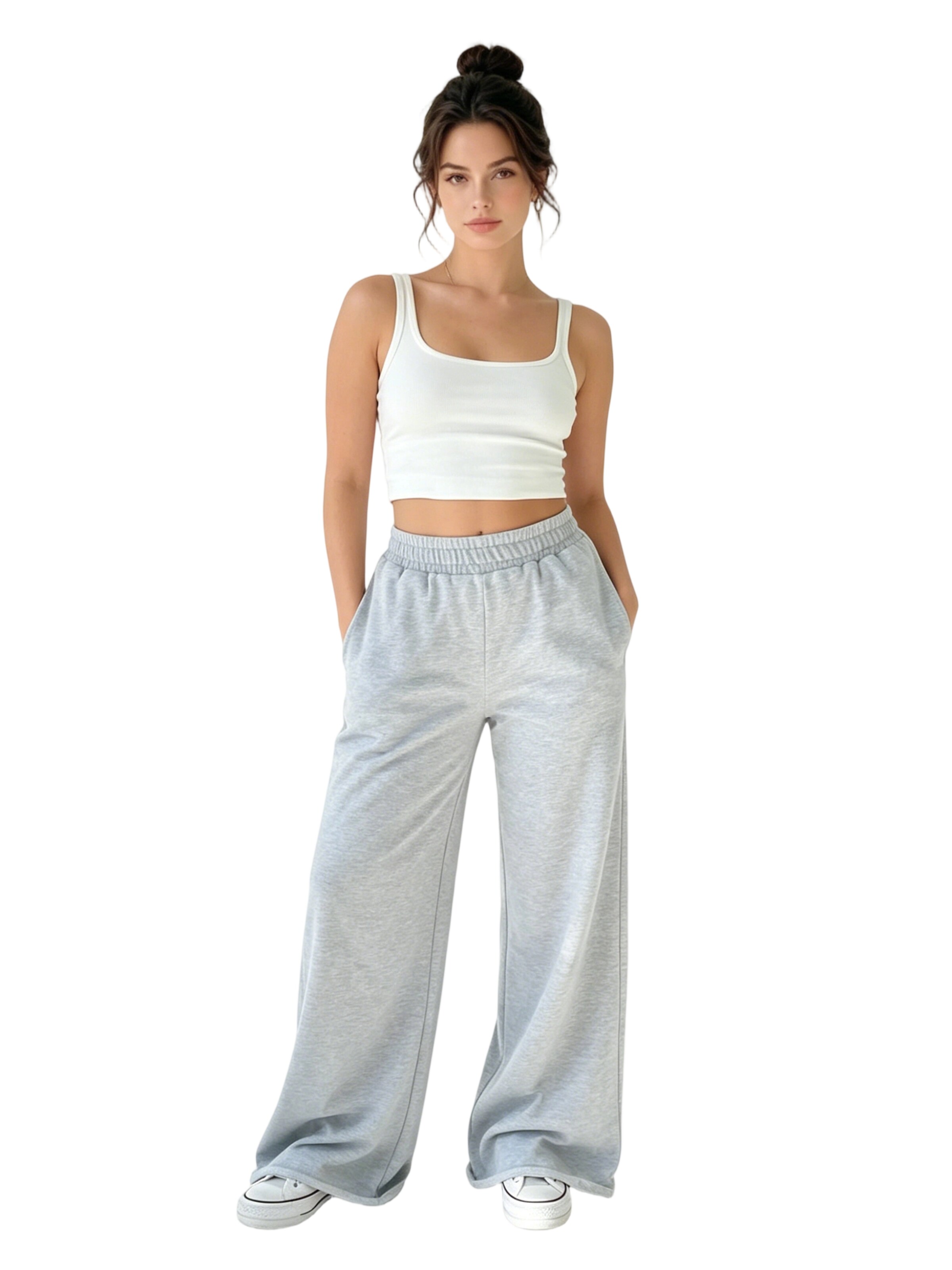 Yesfashion Regular Hose‌‌‌‌‌ in Grau