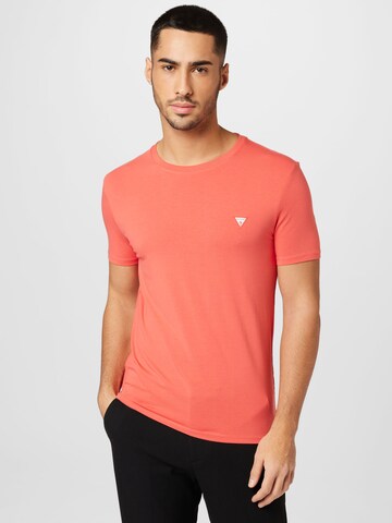 T-Shirt GUESS en orange : devant