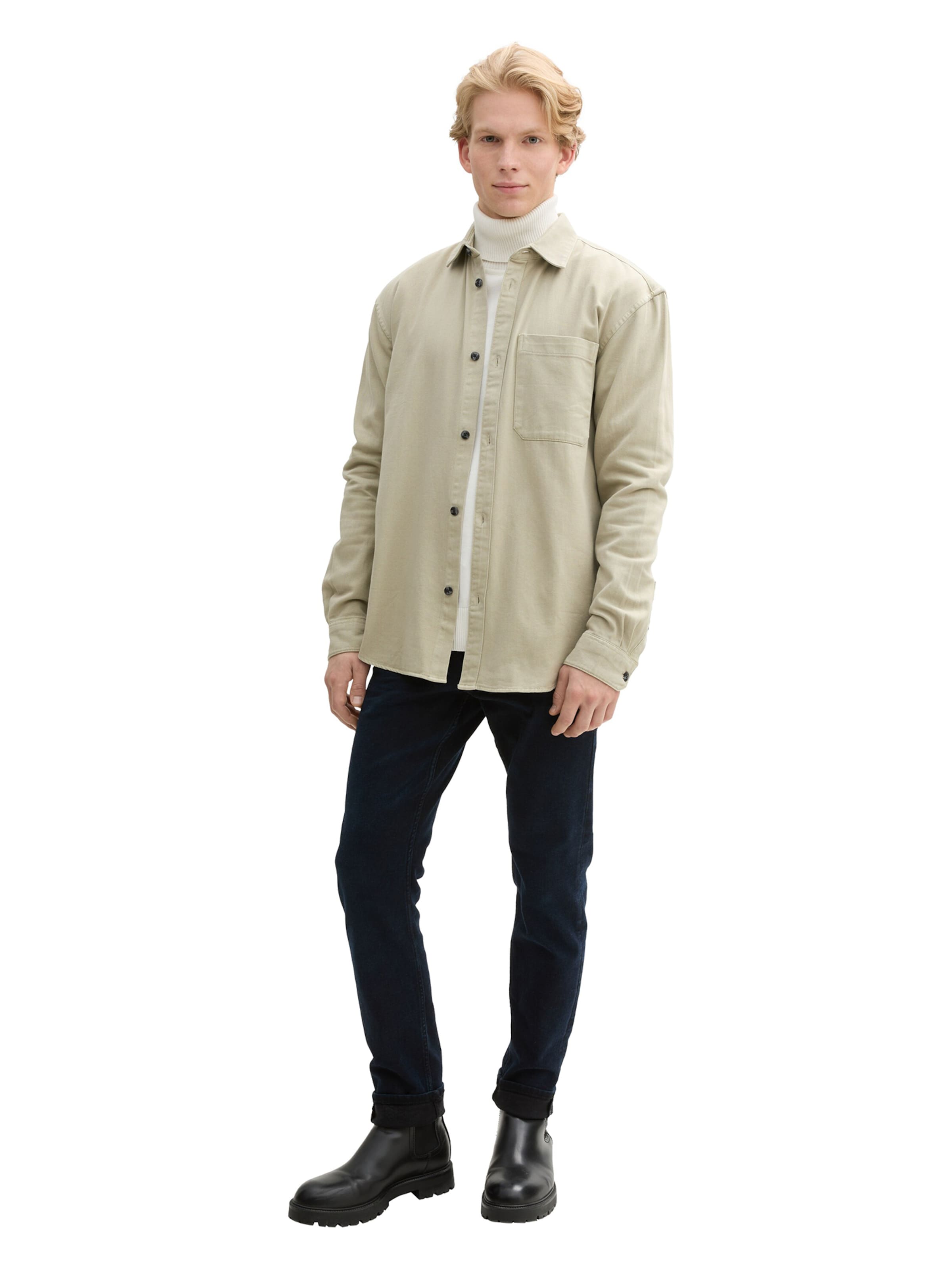 TOM TAILOR DENIM - Comfort Fit Camisa em bege