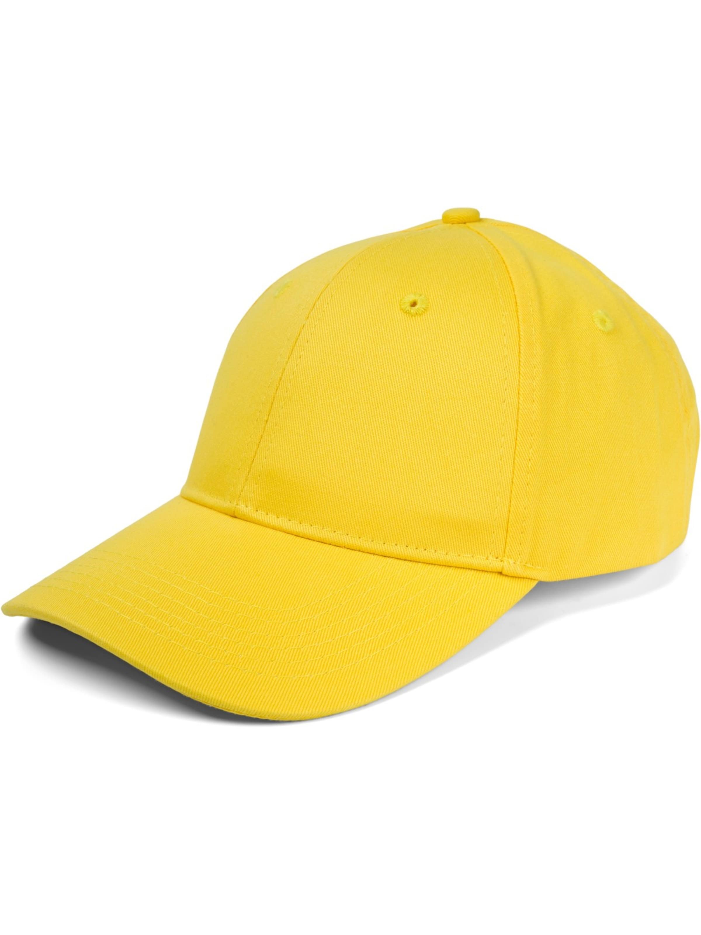 styleBREAKER Cap 'Baseball Cap Einfarbig'‌‌‌‌‌‌ in Gelb: Vorderseite